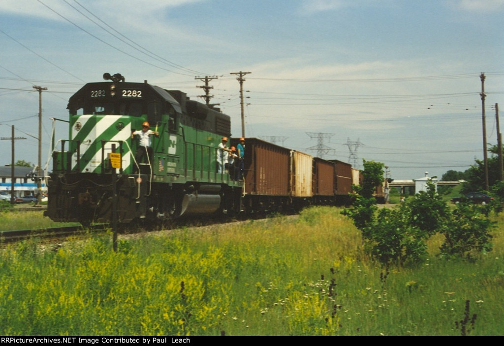 Eastbound work train